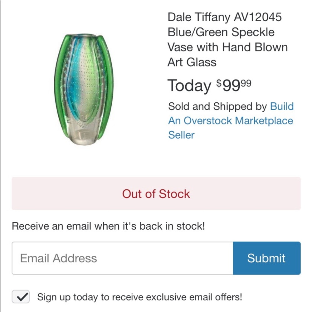 Dale Tiffany Vase